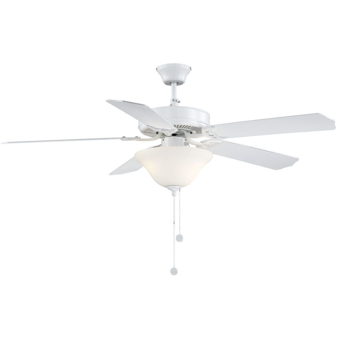 Meridian Lite Trends 52" 2-Light Ceiling Fan in White M2018WHRV