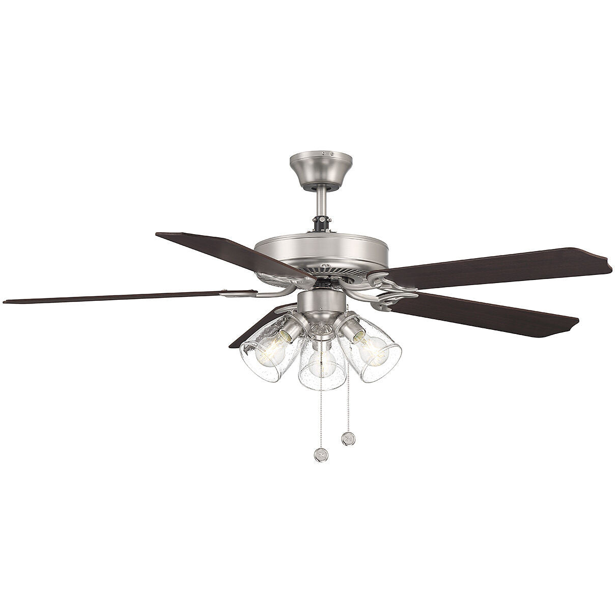 Meridian Lite Trends 52" 3-Light Ceiling Fan in Brushed Nickel M2022BNRV