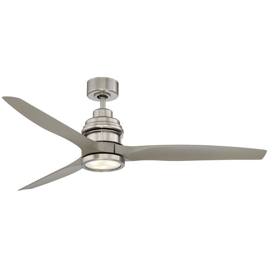 Meridian Lite Trends 60" LED Ceiling Fan in Brushed Nickel M2023BN