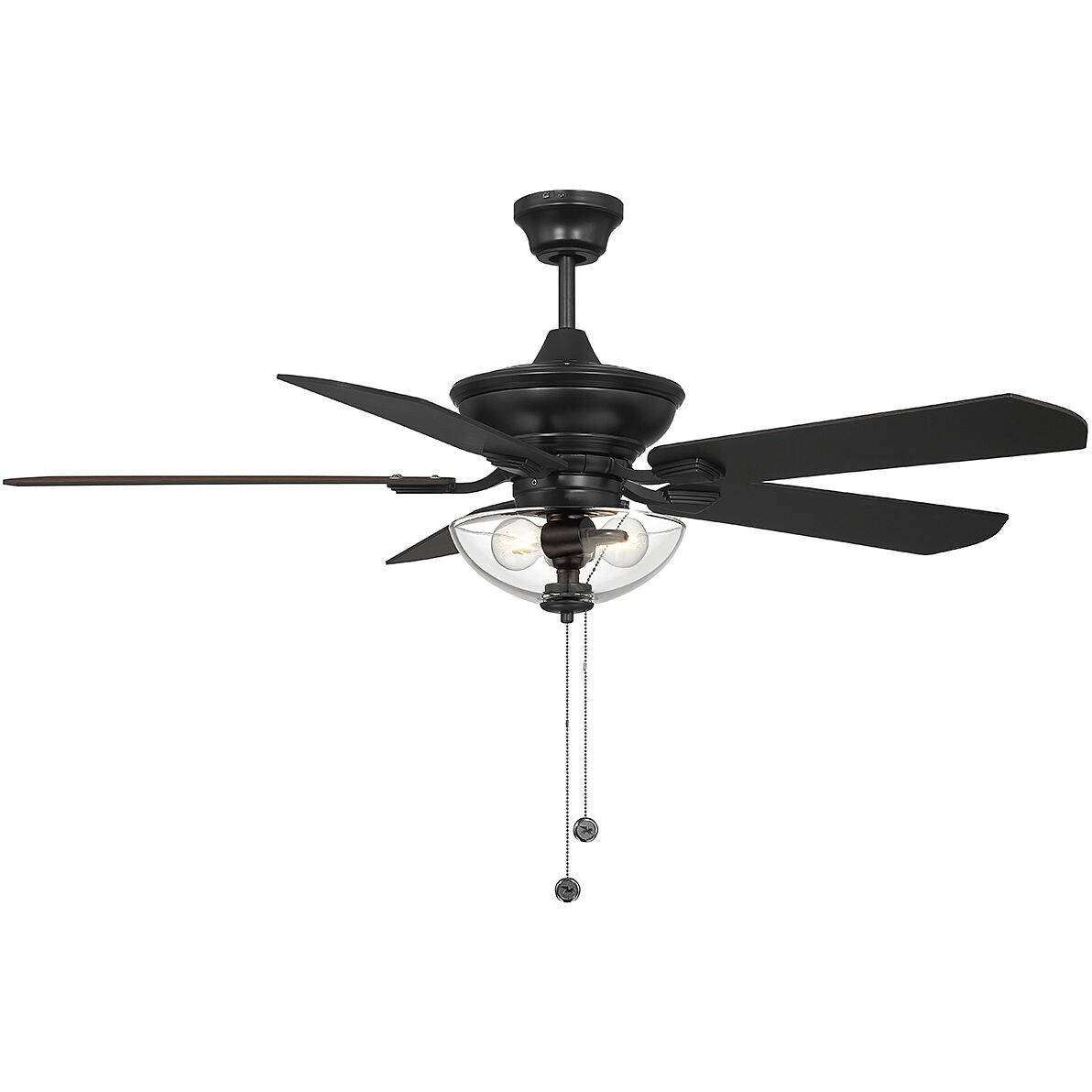 Meridian Lite Trends 52" 2-Light Outdoor Ceiling Fan in Matte Black M2026MBKRV