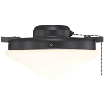 Meridian Lite Trends 2-Light Fan Light Kit in Matte Black M2027MBK