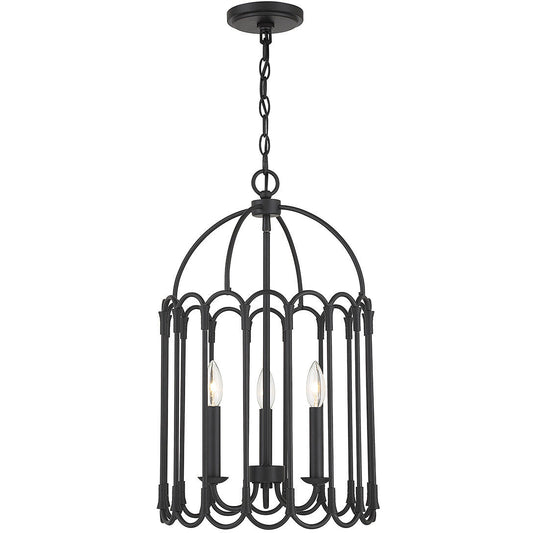 Meridian Lite Trends 3-Light Pendant in Matte Black M30011MBK