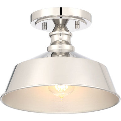 Meridian Lite Trends 1-Light Ceiling Light in Polished Nickel M60068PN