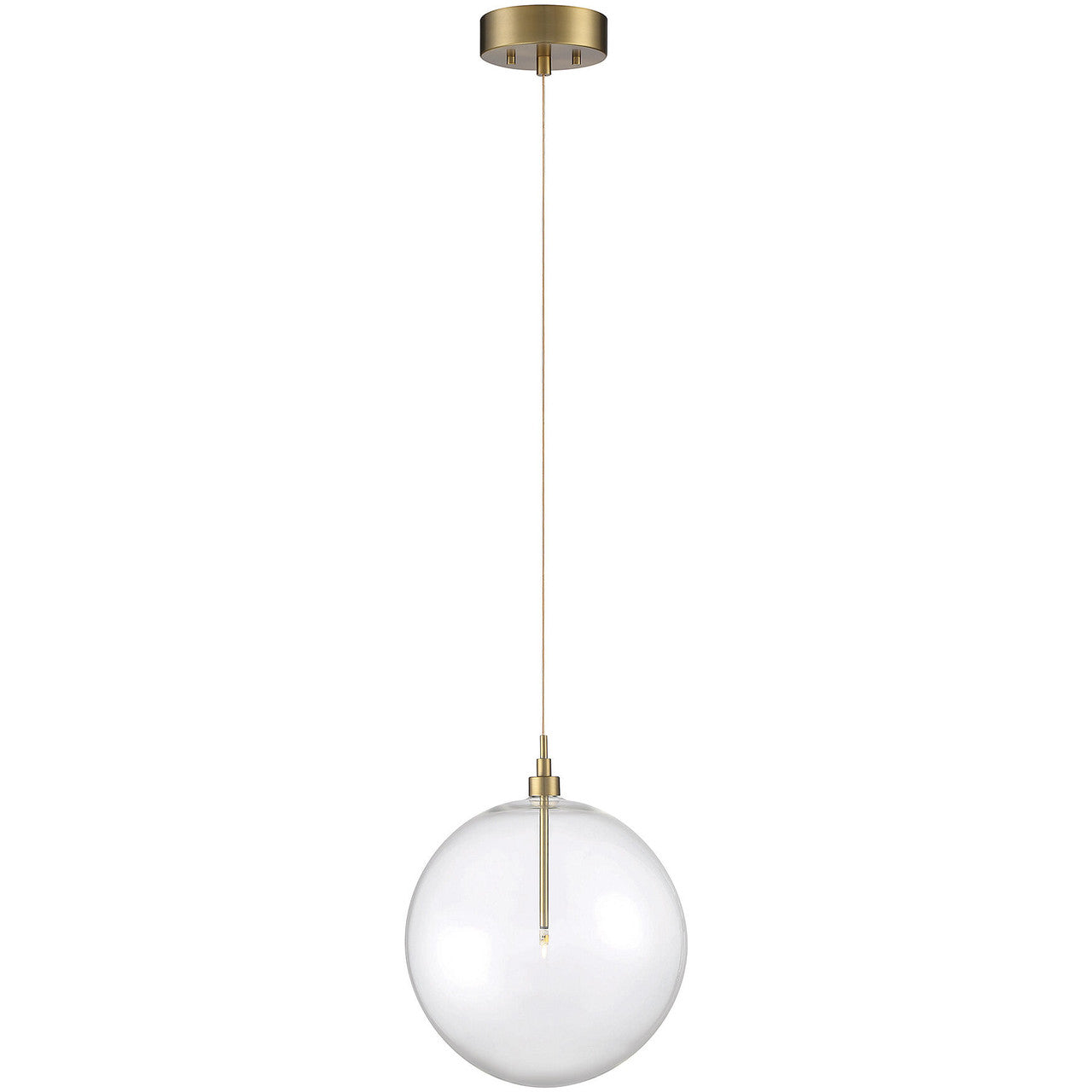 Meridian Lite Trends 1-Light Pendant in Natural Brass M70114NB