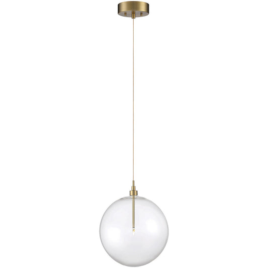 Meridian Lite Trends 1-Light Pendant in Natural Brass M70114NB