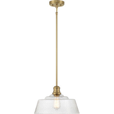 Meridian Lite Trends 1-Light Pendant in Natural Brass M7023NB