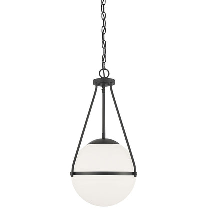 Meridian Lite Trends 1-Light Pendant in Matte Black M7025MBK