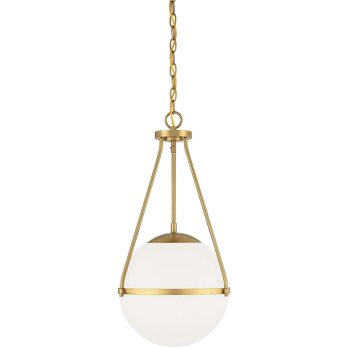 Meridian Lite Trends 1-Light Pendant in Natural Brass M7025NB