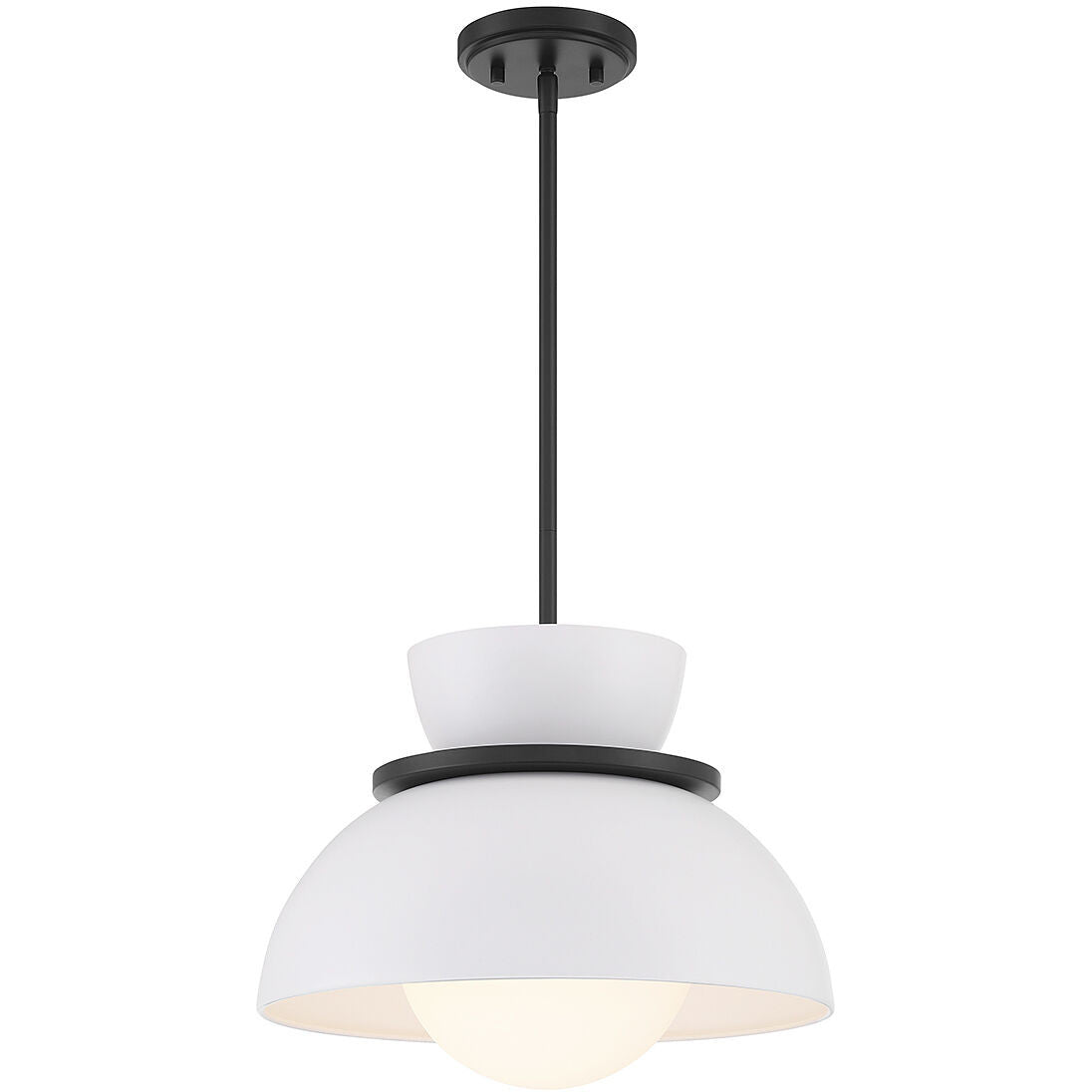 Meridian Lite Trends 1-Light Pendant in Matte Black M7026MBK