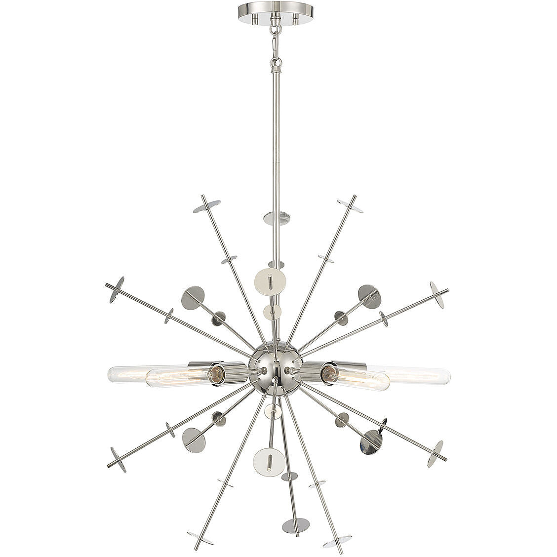 Meridian Lite Trends 5-Light Pendant in Polished Nickel M7027PN