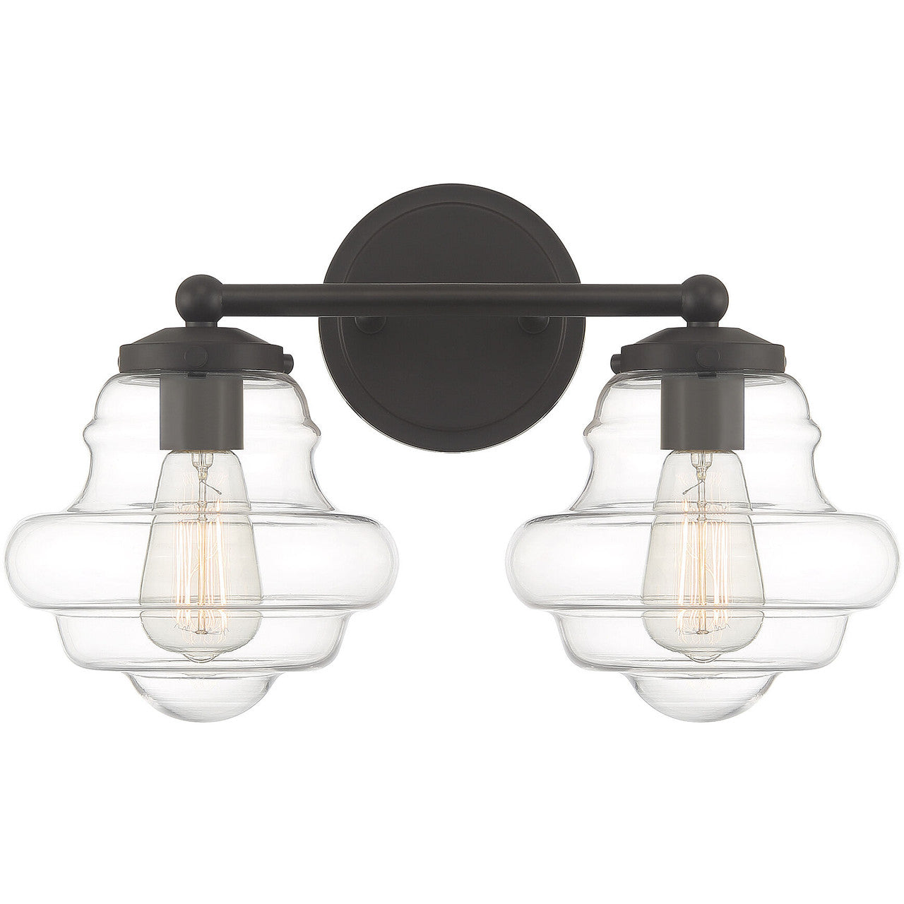 Meridian Lite Trends 2-Light Bathroom Vanity Light in Oil Rubbed Bronze M80072ORB