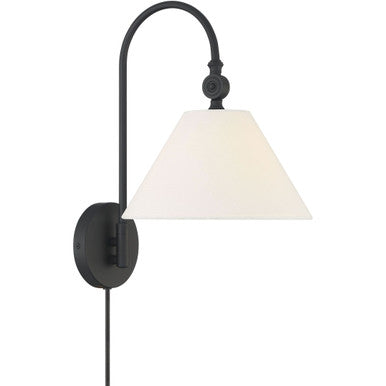 Meridian Lite Trends 1-Light Wall Sconce in Matte Black M90085MBK