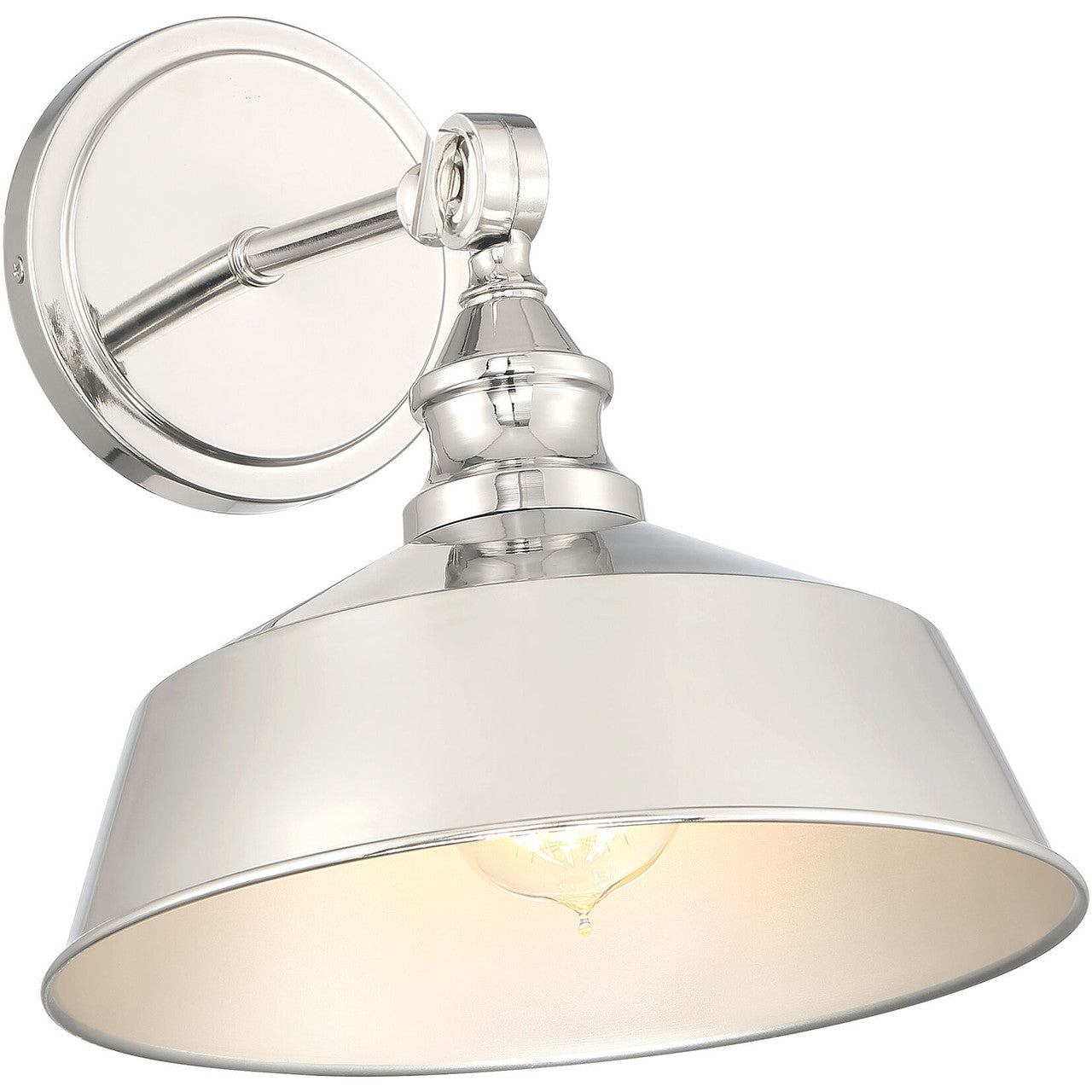 Meridian Lite Trends 1-Light Wall Sconce in Polished Nickel M90090PN