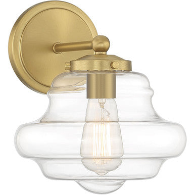 Meridian Lite Trends 1-Light Wall Sconce in Natural Brass M90091NB