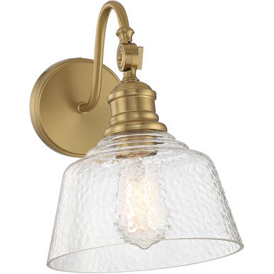 Meridian Lite Trends 1-Light Wall Sconce in Natural Brass M90092NB