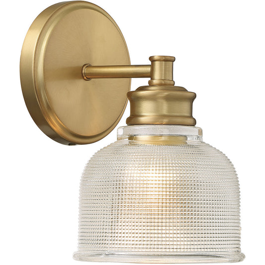 Meridian Lite Trends 1-Light Wall Sconce in Natural Brass M90093NB