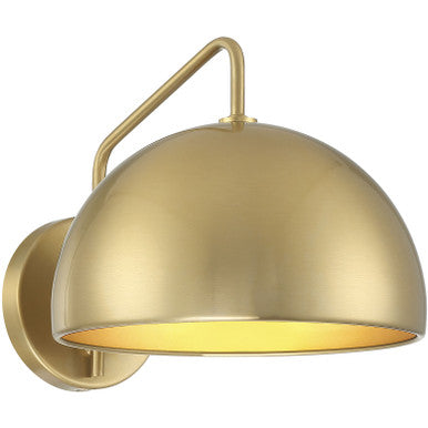 Meridian Lite Trends 1-Light Wall Sconce in Natural Brass M90094NB