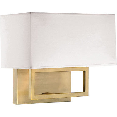 Meridian Lite Trends 2-Light Wall Sconce in Natural Brass M90095NB