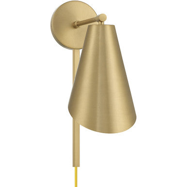 Meridian Lite Trends 1-Light Wall Sconce in Natural Brass M90097NB