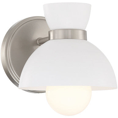 Meridian Lite Trends 1-Light Wall Sconce in Brushed Nickel M90101BN