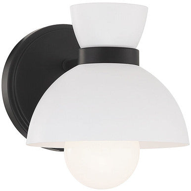 Meridian Lite Trends 1-Light Wall Sconce in Matte Black M90101MBK