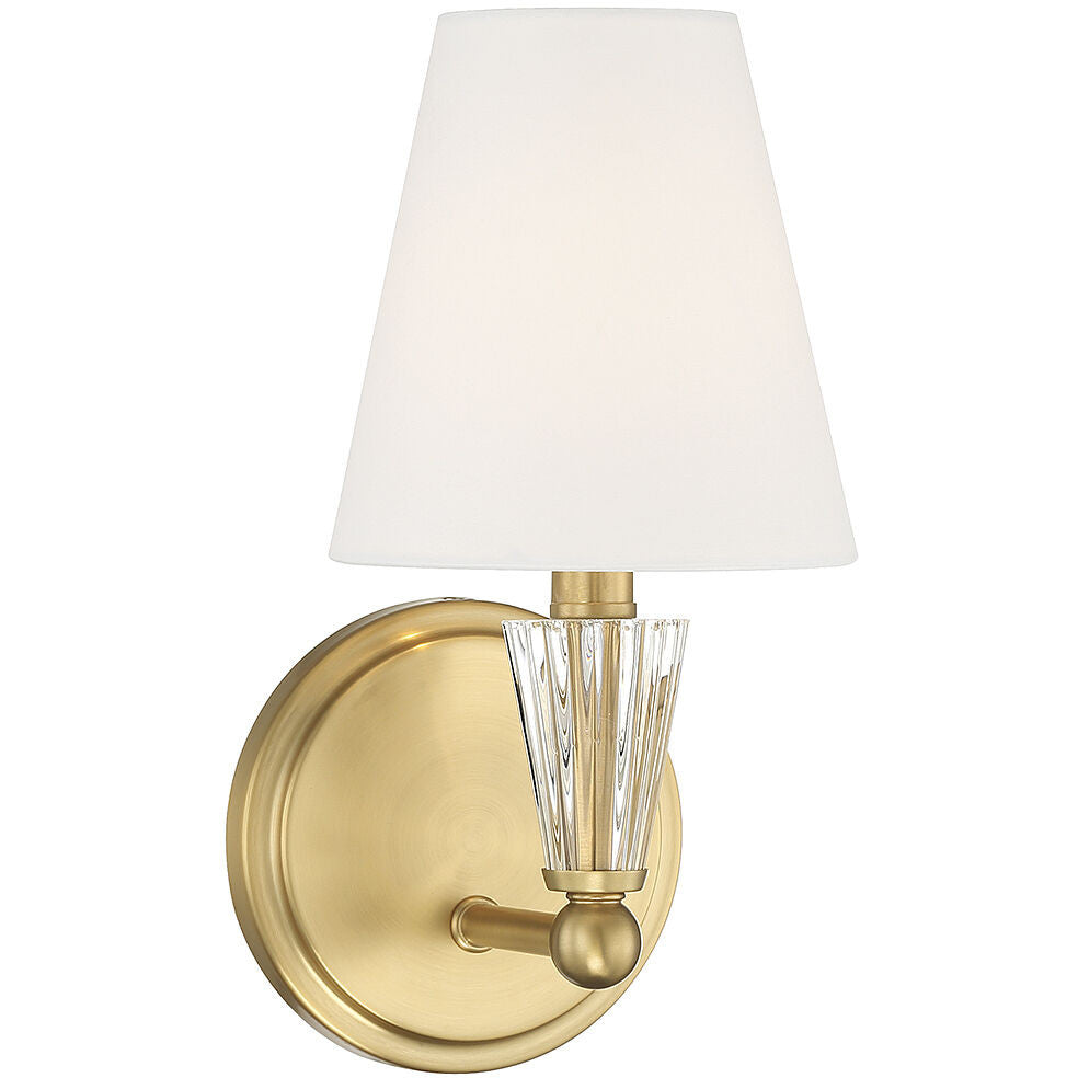 Meridian Lite Trends 1-Light Wall Sconce in Natural Brass M90102NB