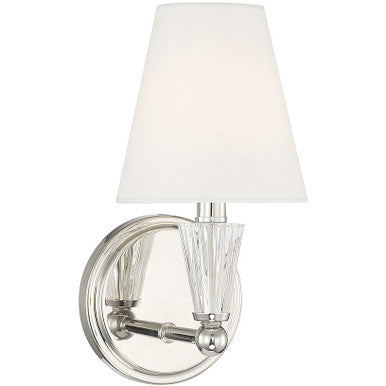 Meridian Lite Trends 1-Light Wall Sconce in Polished Nickel M90102PN