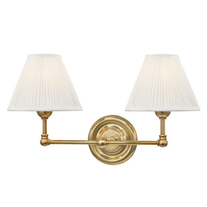 Hudson Valley Lighting Classic No.1 Wall Sconce in Aged Brass MDS102-AGB