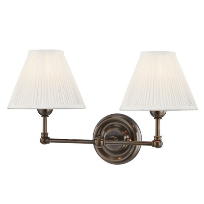 Hudson Valley Lighting Classic No.1 Wall Sconce in Distressed Bronze MDS102-DB