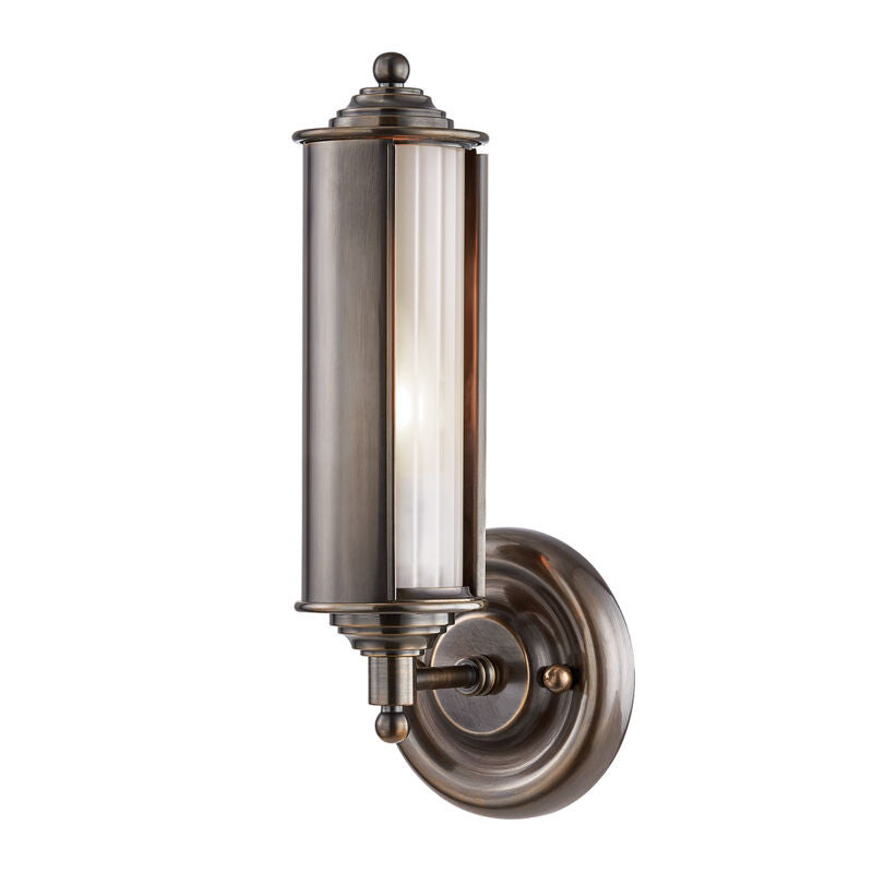 Hudson Valley Lighting Classic No.1 Wall Sconce in Distressed Bronze MDS103-DB