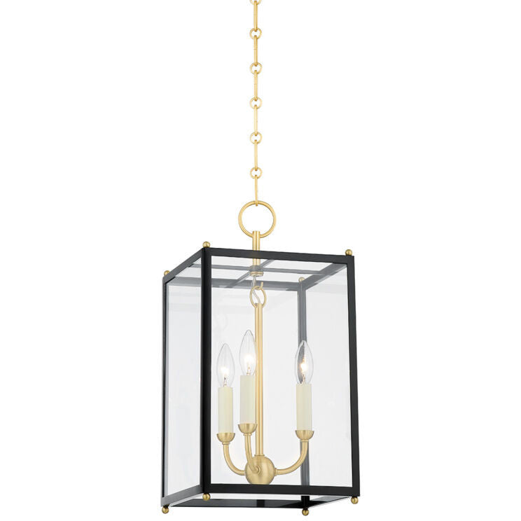 Hudson Valley Lighting Chaselton Lantern in Aged Brass MDS1200-AGB/DBL