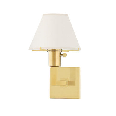 Hudson Valley Lighting Leeds Wall Sconce in Aged Brass MDS130-AGB