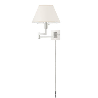 Hudson Valley Lighting Leeds Plug-In Sconce in Polished Nickel MDS131-PN