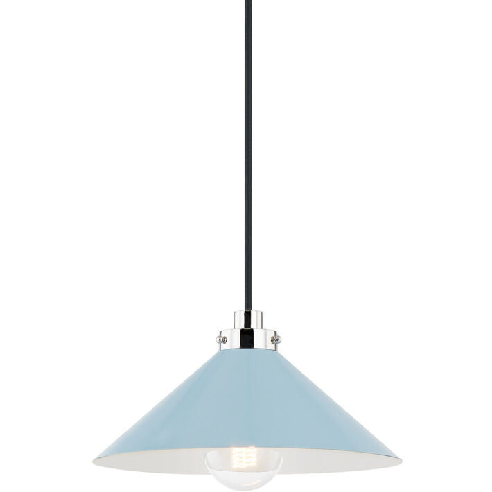 Hudson Valley Lighting Clivedon Pendant in Polished Nickel MDS1401-PN/BB