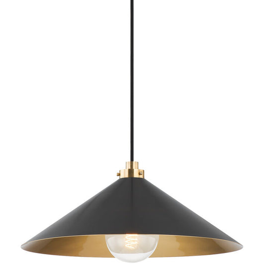 Hudson Valley Lighting Clivedon Pendant in Aged Brass MDS1402-AGB/DB