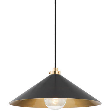 Hudson Valley Lighting Clivedon Pendant in Aged Brass MDS1402-AGB/DB