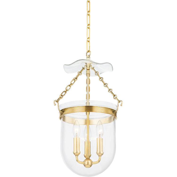 Hudson Valley Lighting Rousham Lantern in Aged Brass MDS1601-AGB