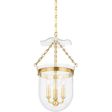 Hudson Valley Lighting Rousham Lantern in Aged Brass MDS1601-AGB