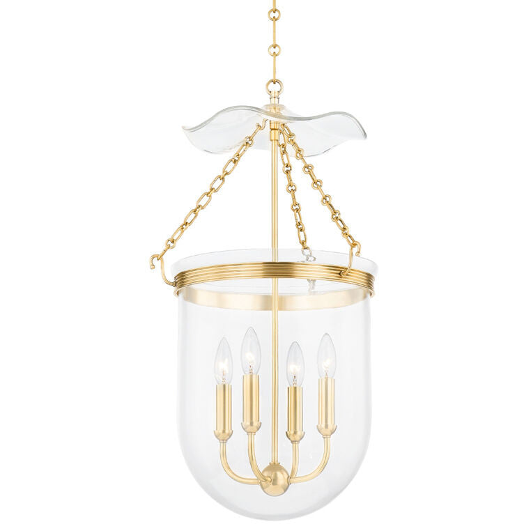 Hudson Valley Lighting Rousham Lantern in Aged Brass MDS1602-AGB