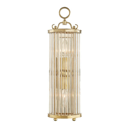 Hudson Valley Lighting Glass No.1 Wall Sconce in Aged Brass MDS200-AGB