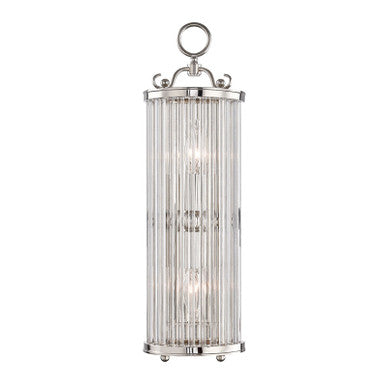 Hudson Valley Lighting Glass No.1 Wall Sconce in Polished Nickel MDS200-PN