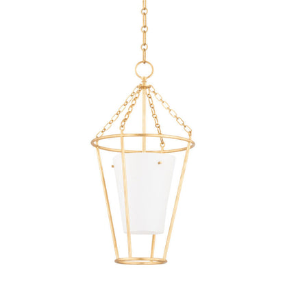 Hudson Valley Lighting Worchester Lantern in Vintage Gold Leaf MDS210-VGL