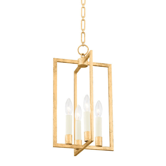 Hudson Valley Lighting Middleborough Lantern in Gold Leaf MDS420-GL