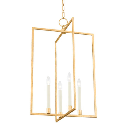 Hudson Valley Lighting Middleborough Lantern in Gold Leaf MDS422-GL