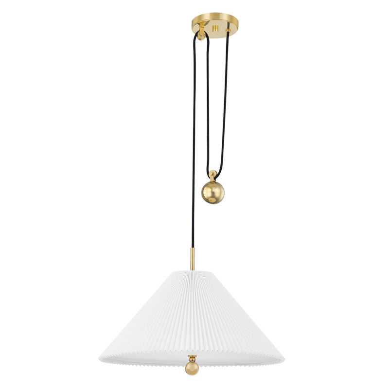 Hudson Valley Lighting Dorset Pendant in Aged Brass MDS511-AGB