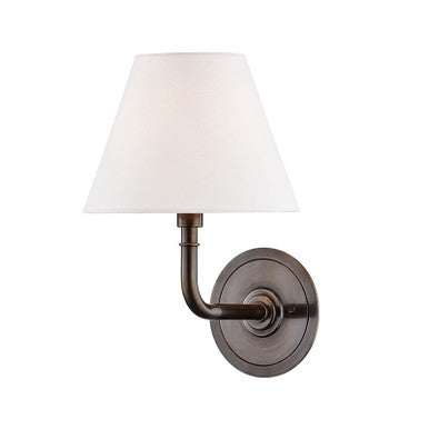 Hudson Valley Lighting Signature No.1 Wall Sconce in Distressed Bronze MDS600-DB