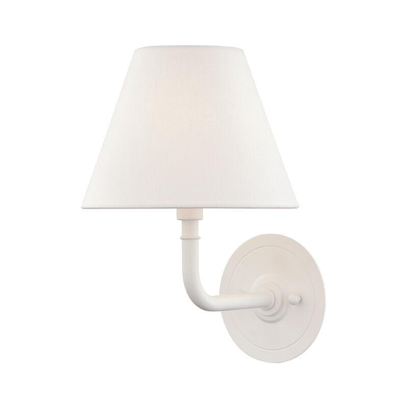 Hudson Valley Lighting Signature No.1 Wall Sconce in White MDS601-WH