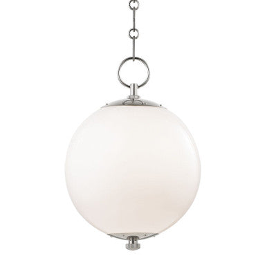 Hudson Valley Lighting Sphere No.1 Pendant in Polished Nickel MDS700-PN