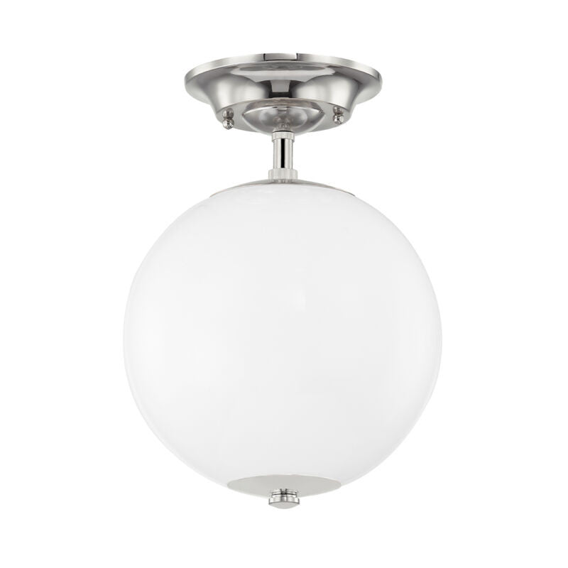 Hudson Valley Lighting Sphere No.1 Semi Flush in Polished Nickel MDS703-PN