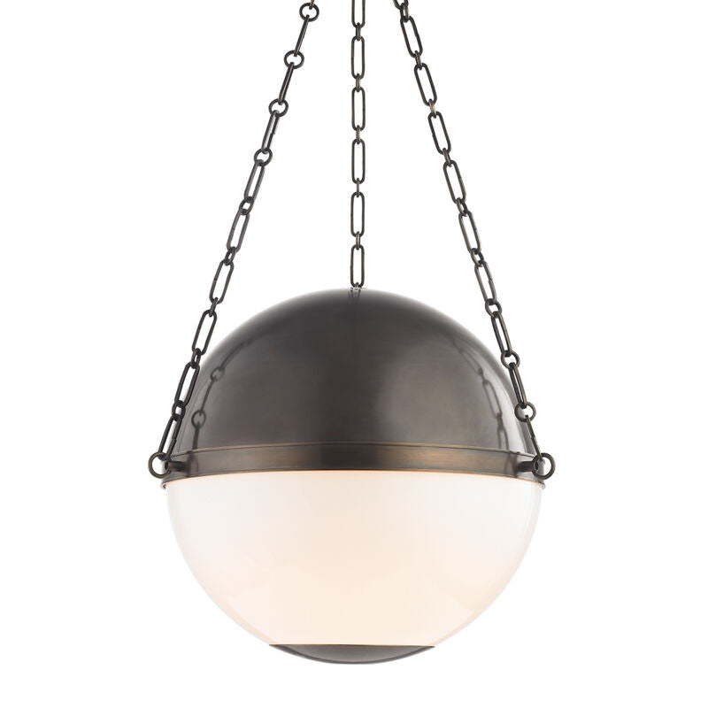 Hudson Valley Lighting Sphere No.2 Pendant in Distressed Bronze MDS751-DB